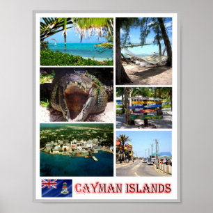 Cayman Islands - Mosaic - Poster