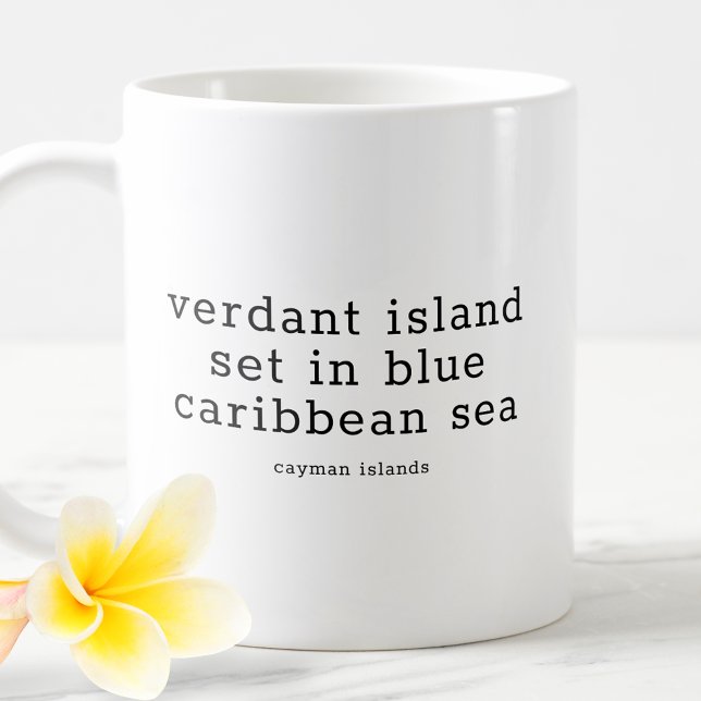 Cayman Islands National Song Verdant Island Coffee Mug (Creator Uploaded)