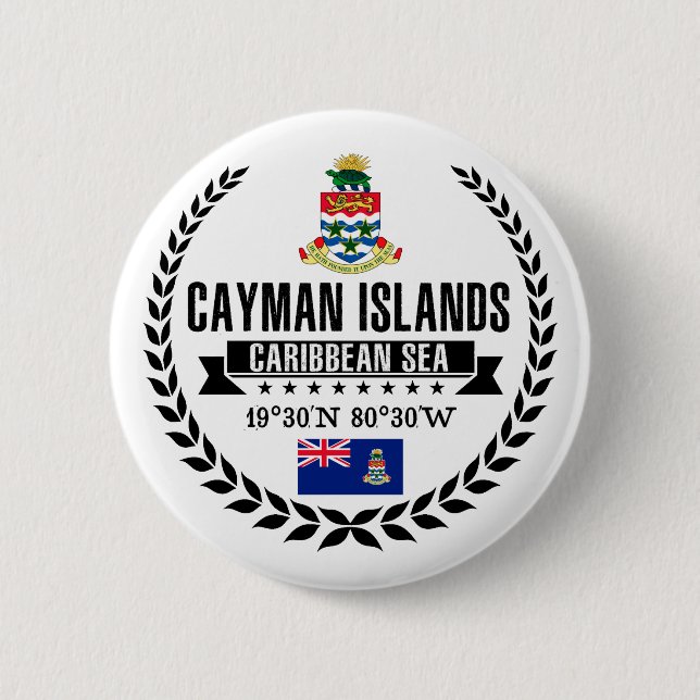 Cayman Islands Pinback Button (Front)