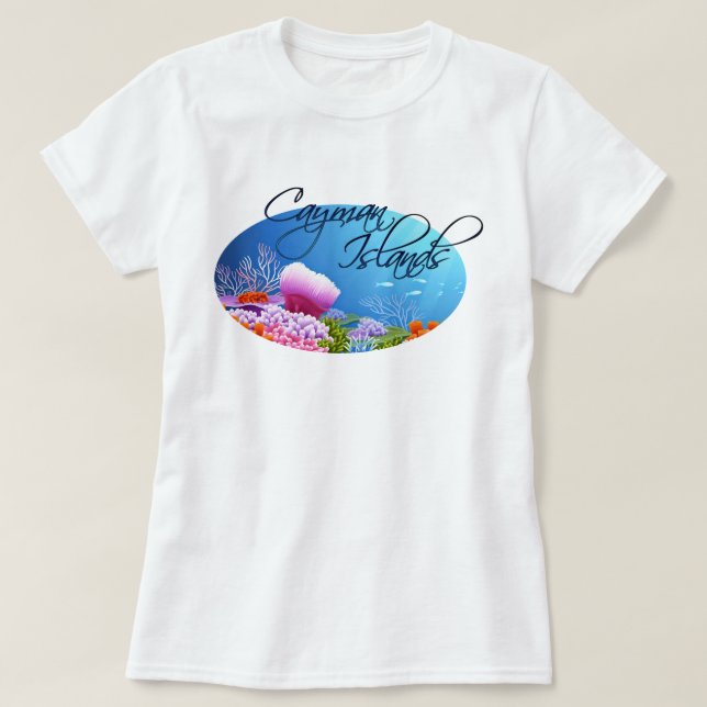 Cayman Islands reef T-Shirt (Design Front)