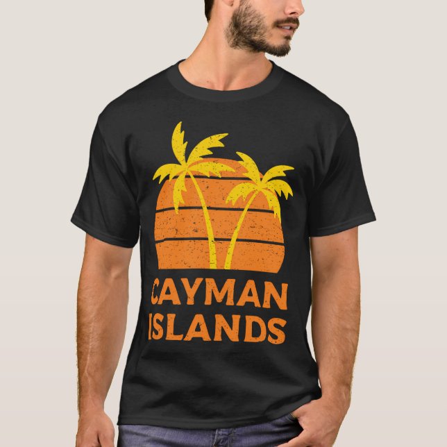Cayman Islands Retro T-Shirt (Front)