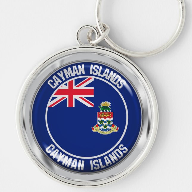 Cayman Islands Round Emblem Keychain (Front)
