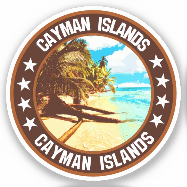 Cayman Islands                                     Sticker (Front)