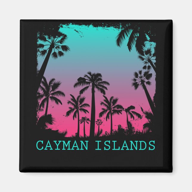 Cayman Islands Vintage Retro Magnet (Front)