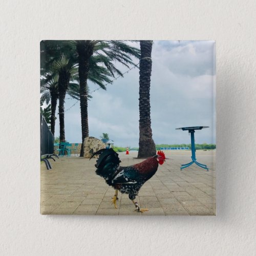 Cayman Rooster Button by Willowcatdesigns