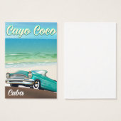 Cayo Coco cuban vacation poster (Front & Back)
