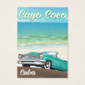 Cayo Coco cuban vacation poster (Front)