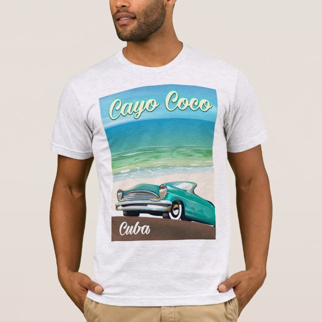 Cayo Coco cuban vacation poster T-Shirt (Front)