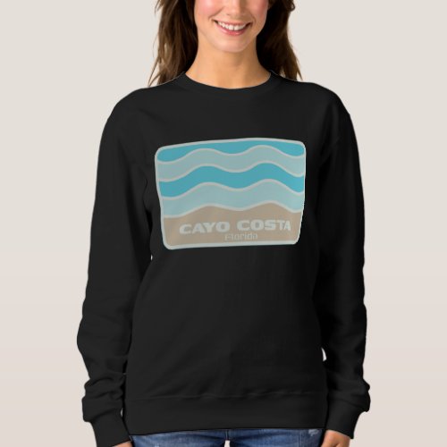 Cayo Costa Florida Retro FL Waves Beach Souvenir Sweatshirt