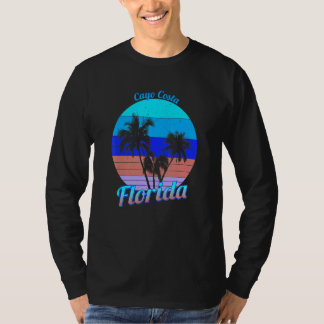 Cayo Costa Florida Retro Tropical Palm Trees Vacat T-Shirt