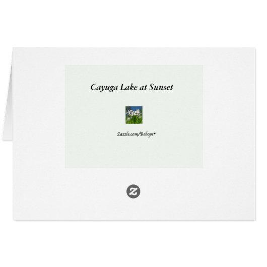 Cayuga Lake at Sunset (Back Horizontal)