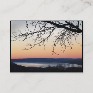 Cayuga Lake at Sunset ATC Business Card