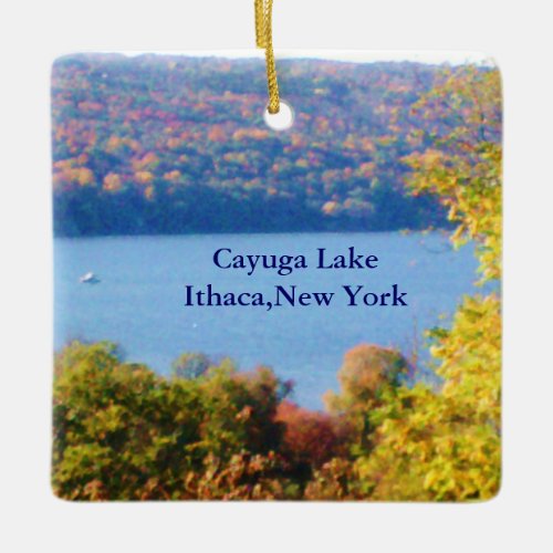 CAYUGA LAKE ITHACA NY ornament