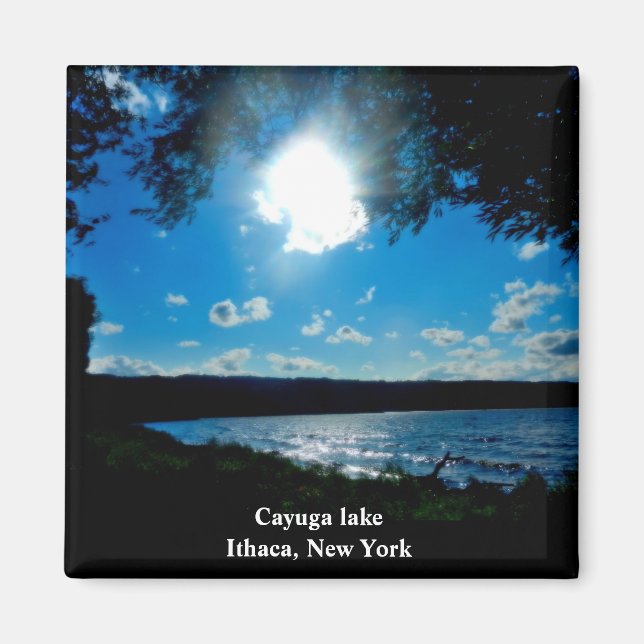 CAYUGA LAKE, ITHACA NEW YORK magnet (Front)