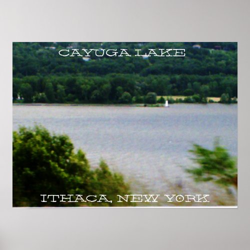 CAYUGA LAKE ITHACA NEW YORK poster