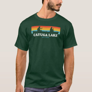 Cayuga Lake New York Canoe T-Shirt