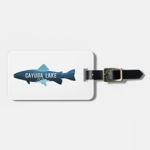 Cayuga Lake New York Fish Luggage Tag