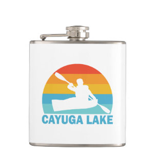 Cayuga Lake New York Kayak Flask