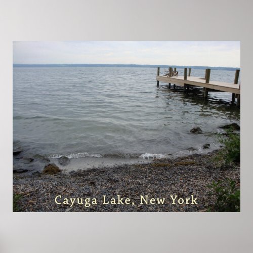Cayuga Lake Rocky Beach Poster