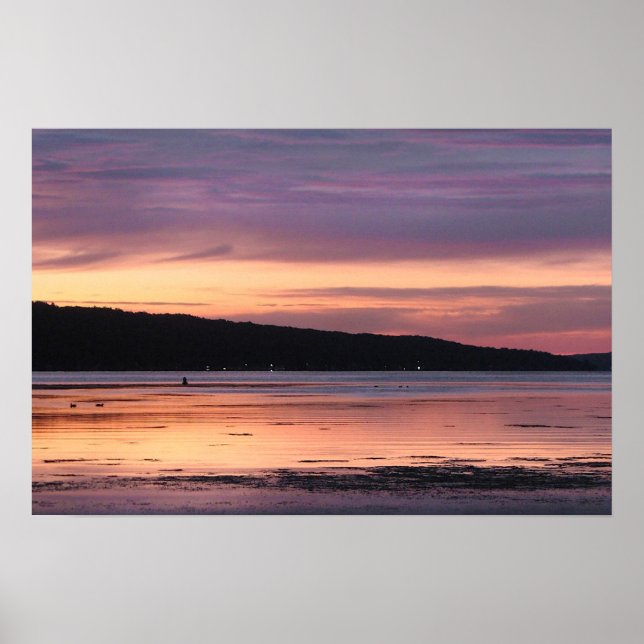Cayuga Lake Sunset Poster (Front)