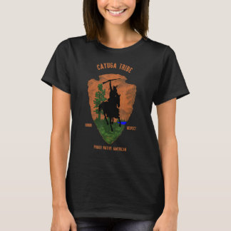 Cayuga Tribe Native American Indian Proud Retro Ar T-Shirt