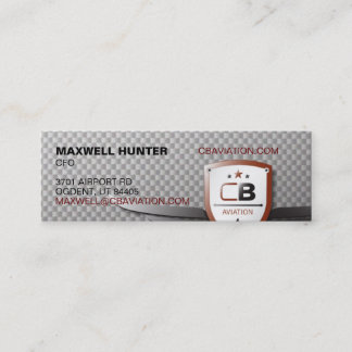 CB Aviation Skinny Mini Business Card