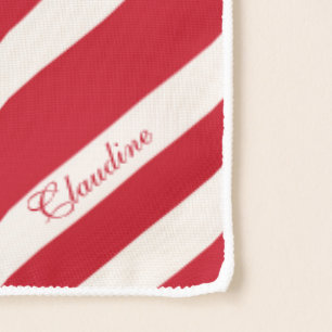 CB Candy Cane Stripe Long Chiffon Scarf