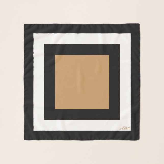 CB Classic Camel Color Combinations Chiffon Scarf (Front)