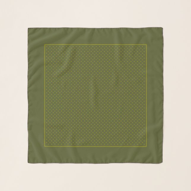 CB Designer Polka Dots Square Chiffon Scarf (Front)