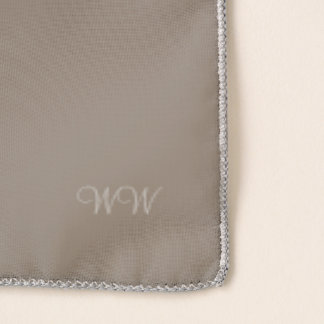 CB Elegant Wardrobe Initial Chiffon Scarf