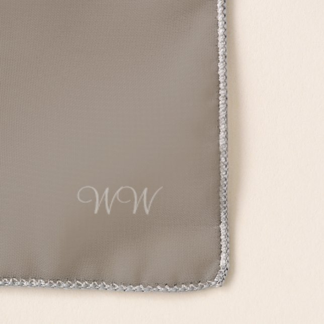 CB Elegant Wardrobe Initial Chiffon Scarf (Detail)