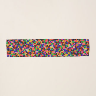 CB Fun Colorful Jelly Bean Square Chiffon Scarf