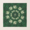 CB Green Orchids Emerald Square Chiffon Scarf