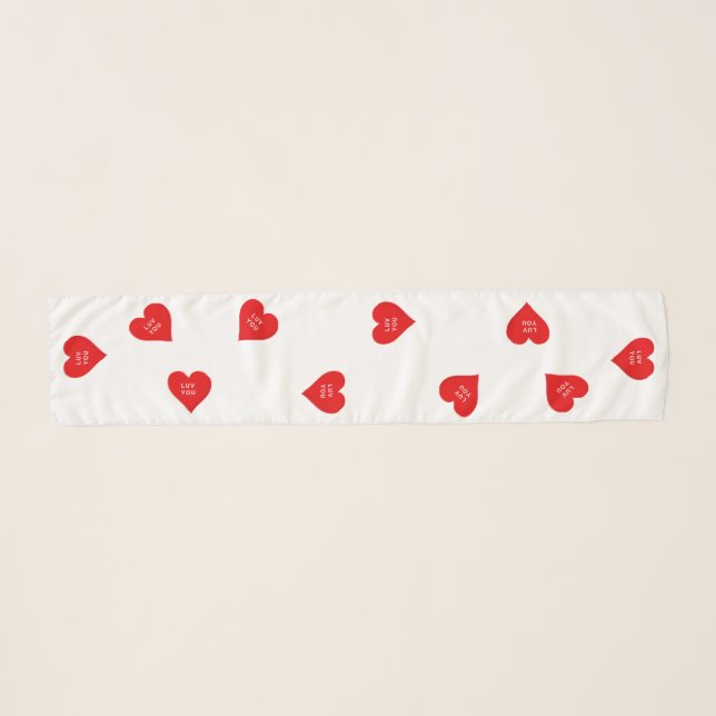 CB Luv You Long Chiffon Scarf (Front (Horizontal))