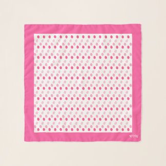 CB Pink Easter Eggs Square Chiffon Scarf
