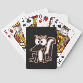 CB- Silly Skunk Cartoon Poker Cards