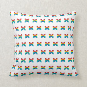 CBC 1966 Logo Pattern Throw Pillow
