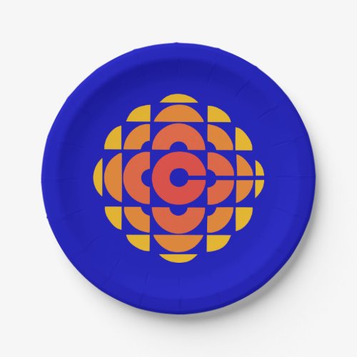 CBC 1974 Logo Paper Plates