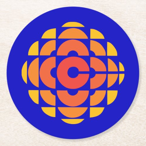 CBC 1974 Logo Round Paper Coaster