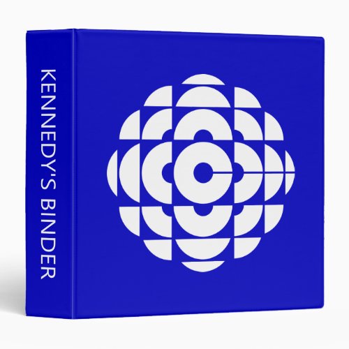 CBC 1986 Logo Blue Poster 3 Ring Binder