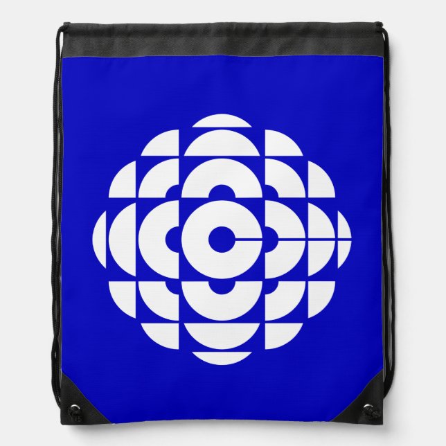 CBC 1986 Logo Blue Poster Drawstring Bag (Front)