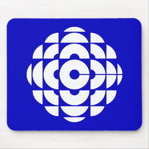 CBC 1986 Logo Blue Poster Mouse Pad