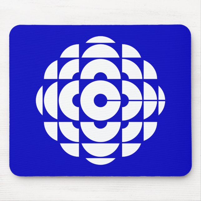 CBC 1986 Logo Blue Poster Mouse Pad (Front)