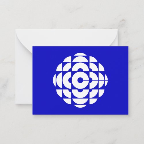 CBC 1986 Logo Blue Poster Note Card