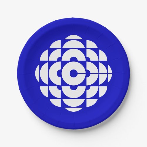 CBC 1986 Logo Blue Poster Paper Plates