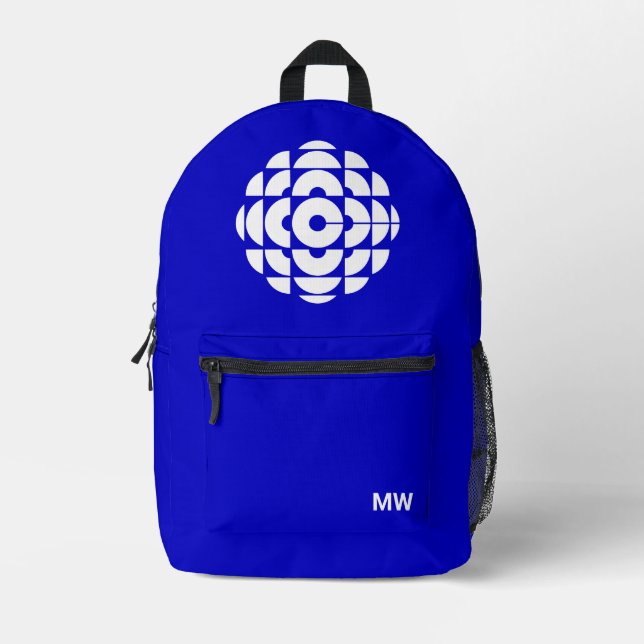 CBC 1986 Logo Blue Poster Printed Backpack (Front)
