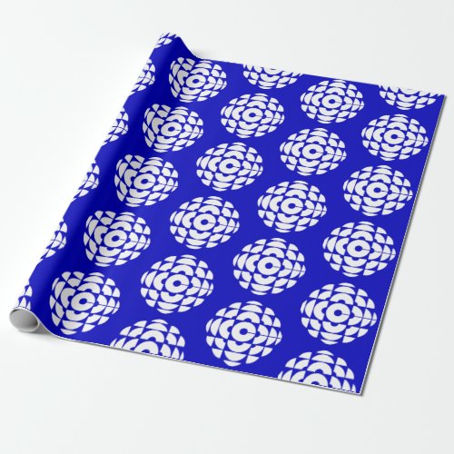 CBC 1986 Logo Blue Poster Wrapping Paper