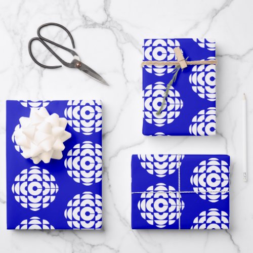 CBC 1986 Logo Blue Poster Wrapping Paper Sheets