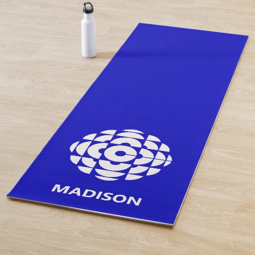 CBC 1986 Logo Blue Poster Yoga Mat
