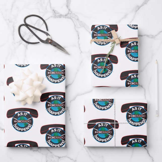 CBC As It Happens Wrapping Paper Sheets (Front)